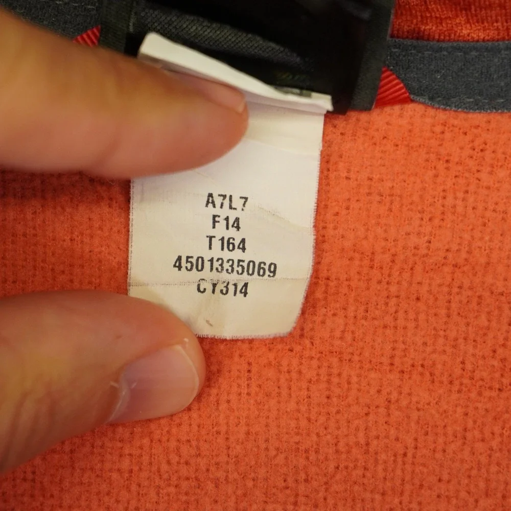 The North Face Pullover Men XL Orange Quarter Zip Heathered Activewear Pocket